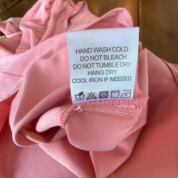 Lovers and Friends Kendall Blouse One Shoulder Guava Pink Satin Sz XS Feminine - Picture 9 of 15